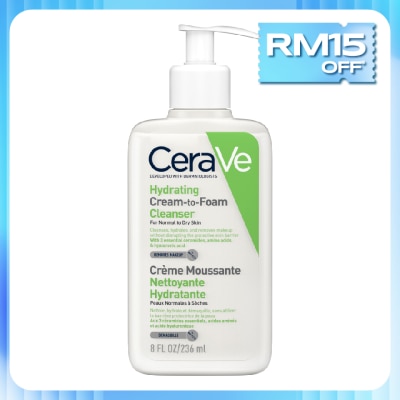 CeraVe Hydrating Cream-To-Foam Cleanse 236ml
