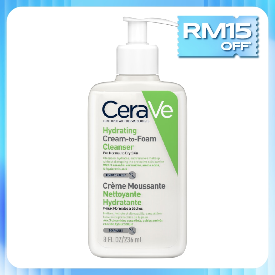Hydrating Cream-To-Foam Cleanse 236ml