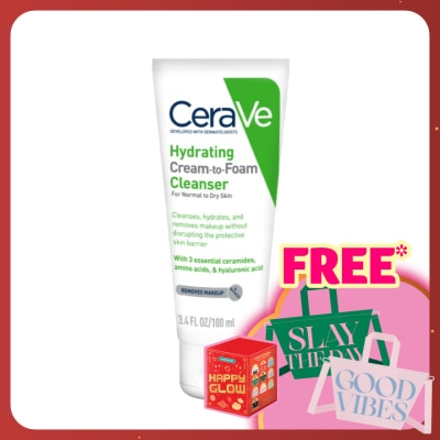 CeraVe Hydrating Cream-To-Foam Cleanser 100ml