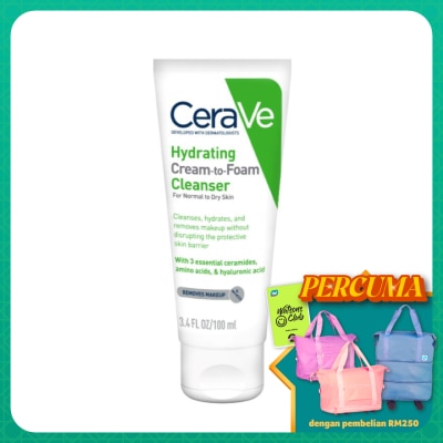 CeraVe Hydrating Cream-To-Foam Cleanser 100ml