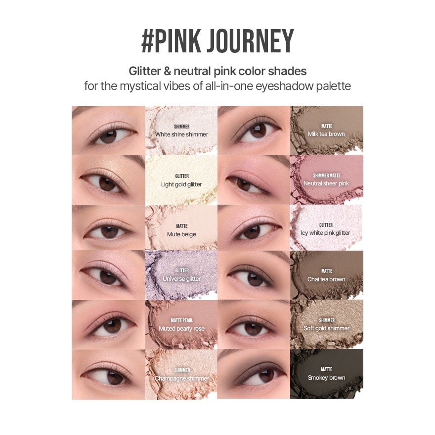 New Take Eyeshadow Palette Pink Journey