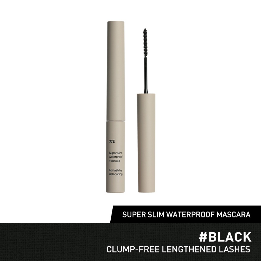 Super Slim Waterproof Mascara Black