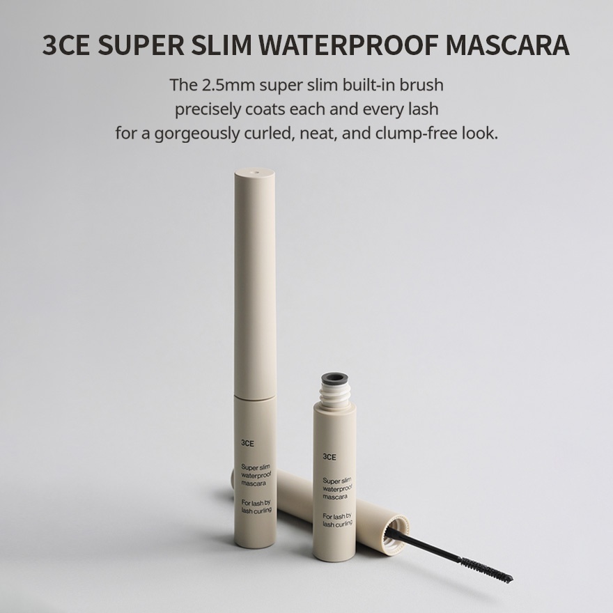 Super Slim Waterproof Mascara Black