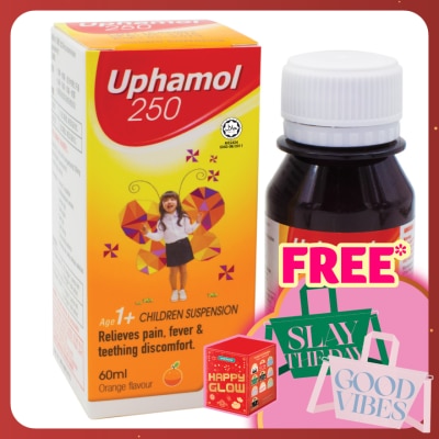 UPHAMOL 250 Children Suspension 60ml (Orange Flavour)