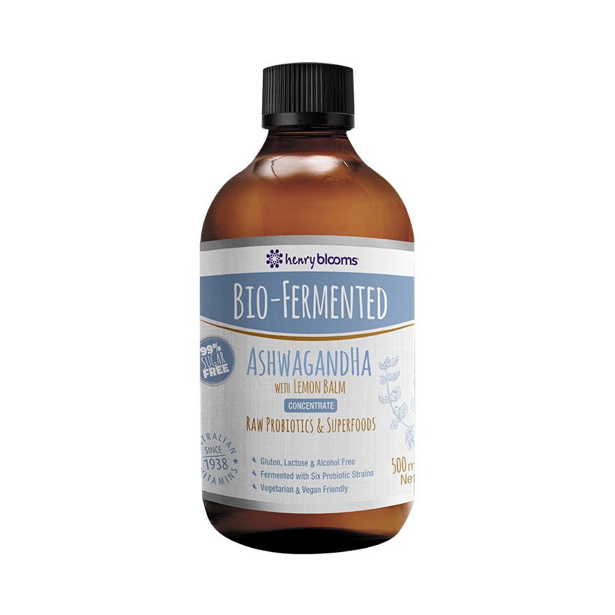 Henry Blooms Bio-Fermented Ashwagandha With Lemon Balm Concentrate 500mL
