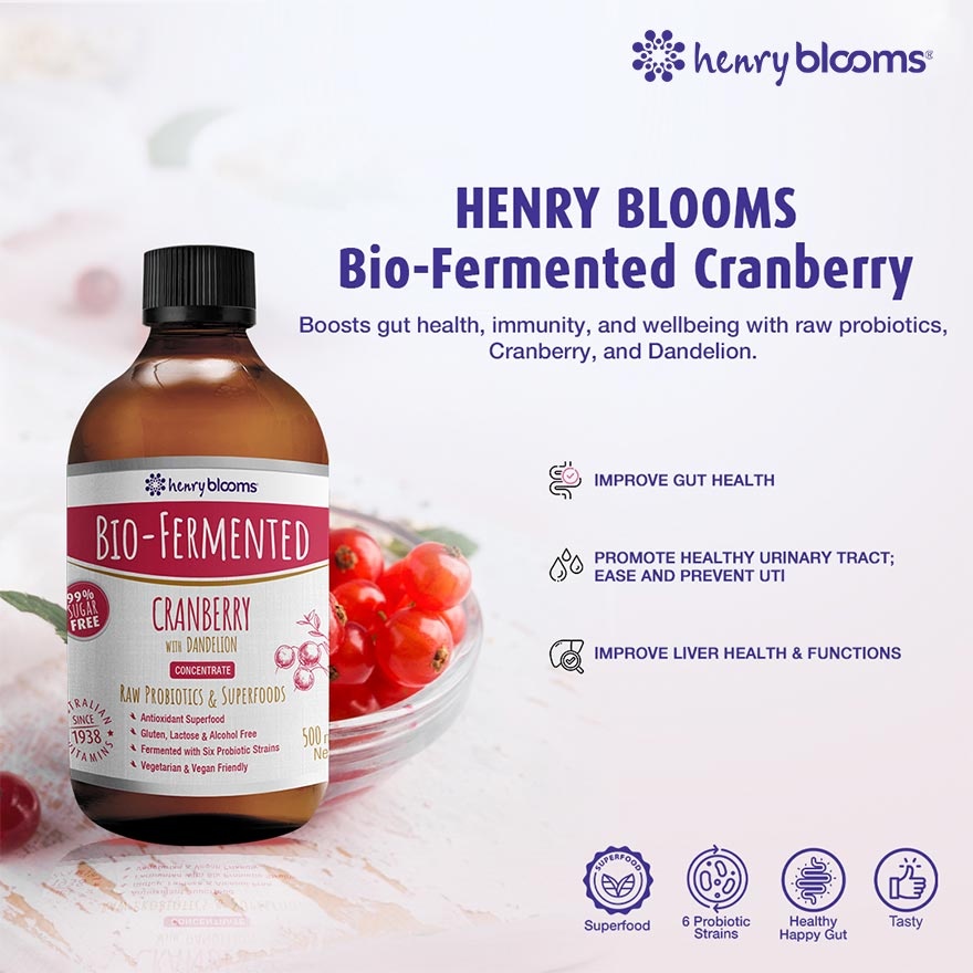 Bio-Fermented Cranberry with Dandelion Concentrate 500ml image