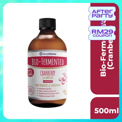 HENRY BLOOMS Bio-Fermented Cranberry with Dandelion Concentrate 500mL