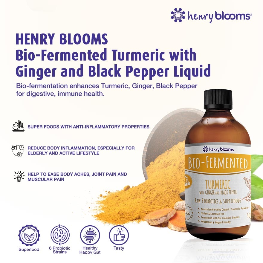 Bio-Fermented Turmeric with Ginger and Black Pepper 500 mL image