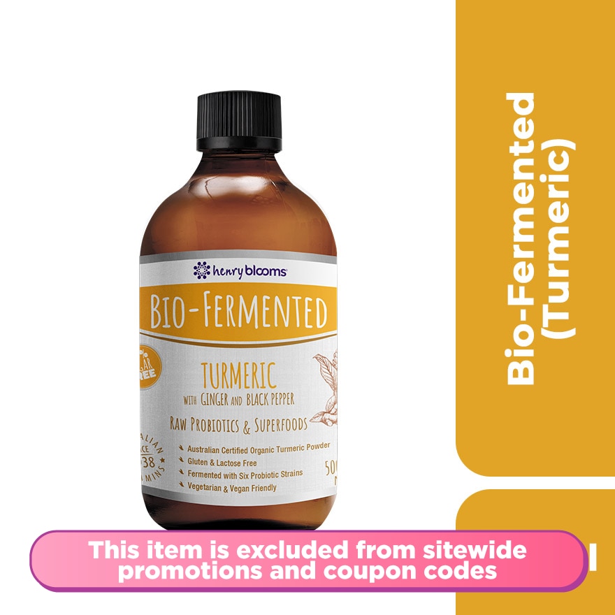Bio-Fermented Turmeric with Ginger and Black Pepper 500 mL