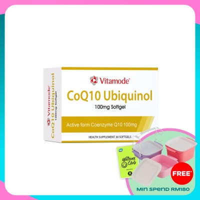 VITAMODE CoQ10 Ubiquinol 100mg Softgel 3x10S