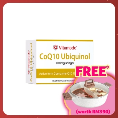 VITAMODE CoQ10 Ubiquinol 100mg Softgel 3x10S
