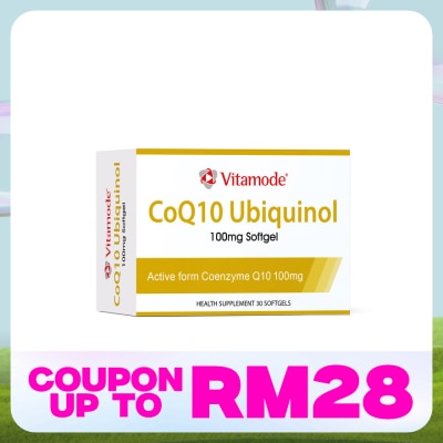 VITAMODE CoQ10 Ubiquinol 100mg Softgel 3x10S