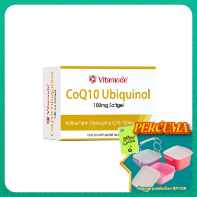 VITAMODE - CoQ10 Ubiquinol 100mg Softgel 3x10S