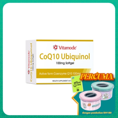 VITAMODE CoQ10 Ubiquinol 100mg Softgel 3x10S