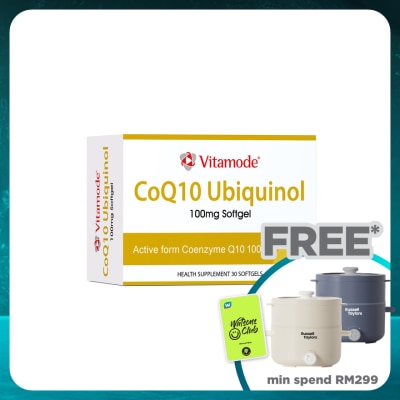 VITAMODE CoQ10 Ubiquinol 100mg Softgel 3x10S