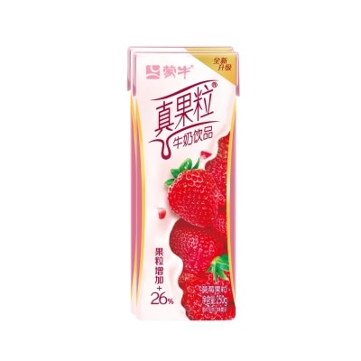 REAL FRUITS Milk Drink Strawberry 250Ml