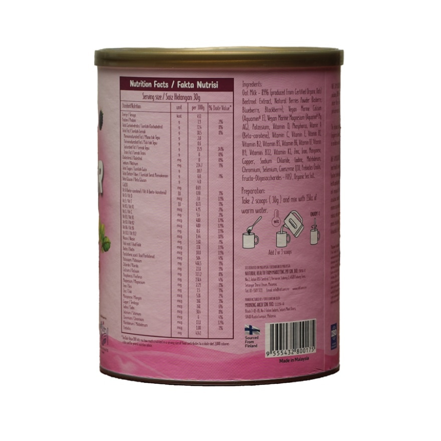 NHF I am Organic Pink Lover Oatmilk - Beetroot & Mixed Berries Oatmilk