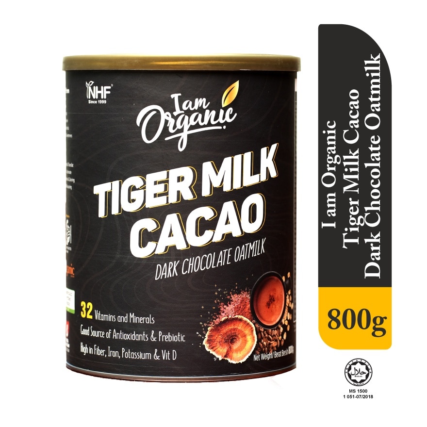 NHF I am Organic Tiger Milk Cacao - Dark Chocolate Oatmilk