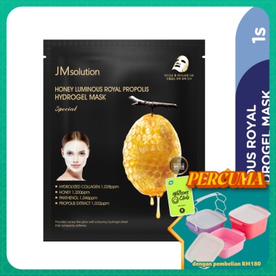 JMSOLUTION - Honey Luminous Royal Propolis Hydrogel Mask 1s