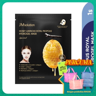 JMSOLUTION Honey Luminous Royal Propolis Hydrogel Mask 1s