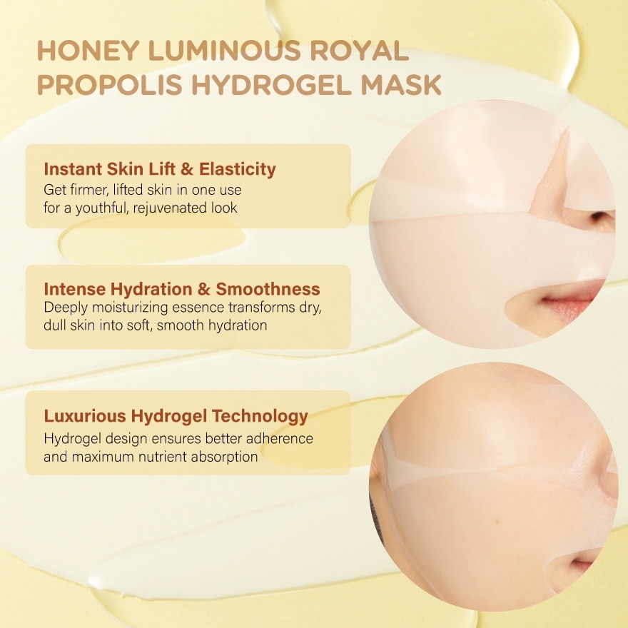 Honey Luminous Royal Propolis Hydrogel Mask 1s