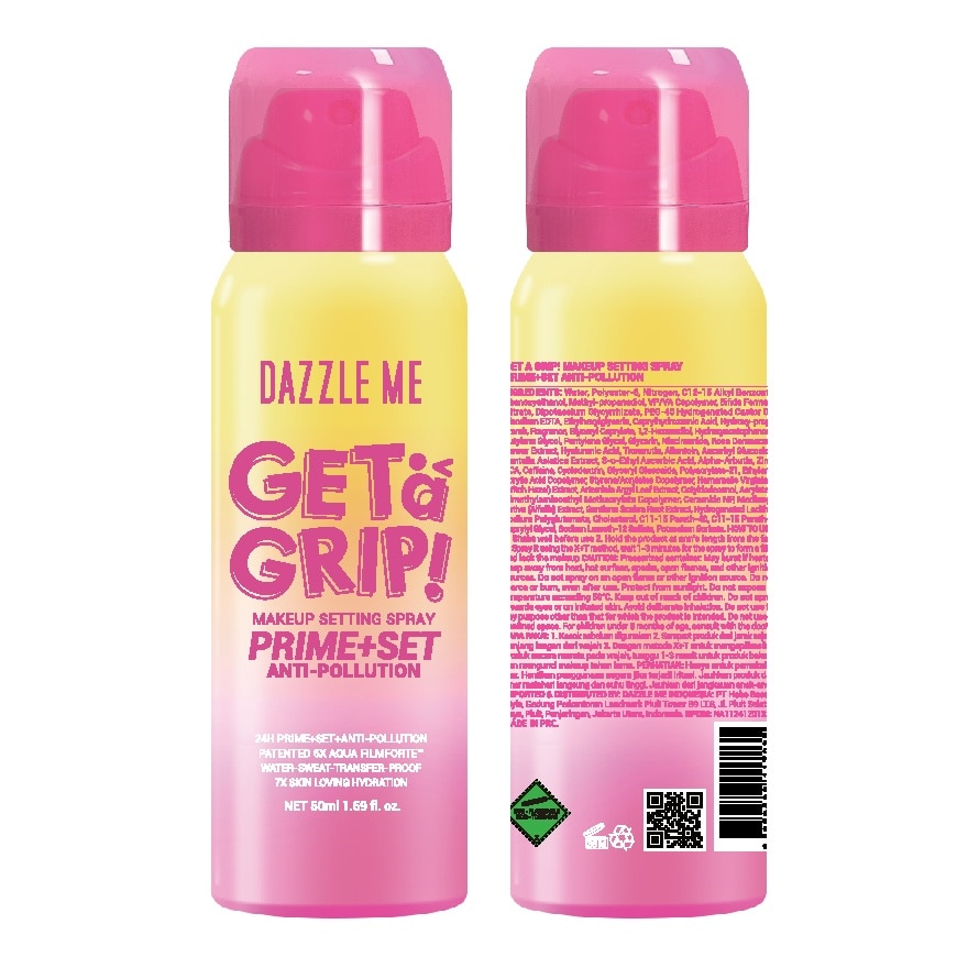 SmileyWorld Get a Grip! Makeup Setting Spray Prime+Set Anti-Pollution