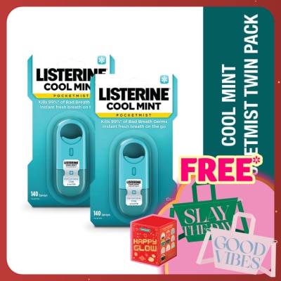 LISTERINE Pocketmist Cool Mint 7.7ml Twin Pack