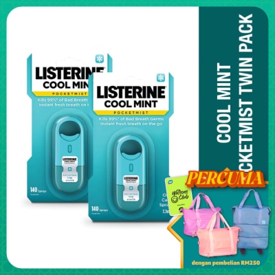 LISTERINE Pocketmist Cool Mint 7.7ml Twin Pack