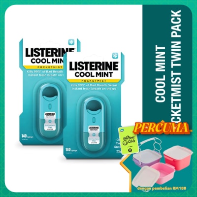 LISTERINE - Pocketmist Cool Mint 7.7ml Twin Pack