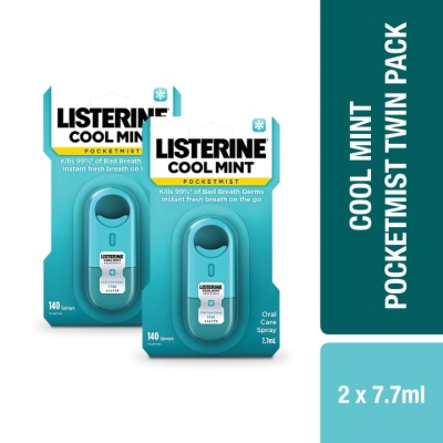 LISTERINE - Pocketmist Cool Mint 7.7ml Twin Pack