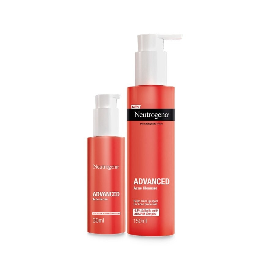Advanced Acne Cleanser + Serum Bundle Set