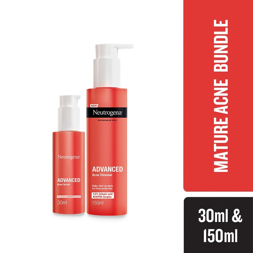 Advanced Acne Cleanser + Serum Bundle Set