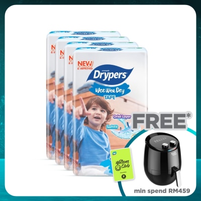 DRYPERS Wee Wee Dry Mega Tape XL 50's x4