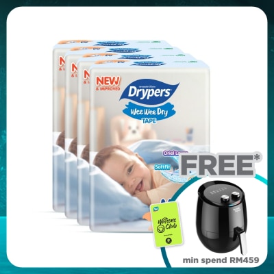 DRYPERS Wee Wee Dry M 52's x4 Pack