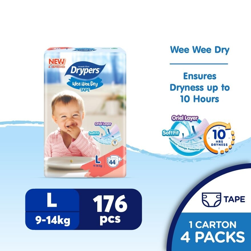 Wee Wee Dry L 44's x4 Pack