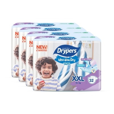 DRYPERS Wee Wee Dry Jumbo Tape XXL 32s x4