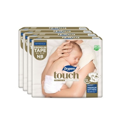 DRYPERS - Touch NewBorn 80s  x3 Pack