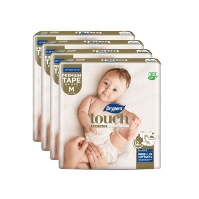 DRYPERS Touch Diapers M 64s  x4 Pack