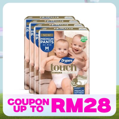 DRYPERS Touch Pants M 44s  x4 Pack