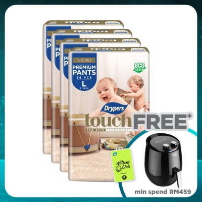DRYPERS Touch Pants L 38s  x4 Pack