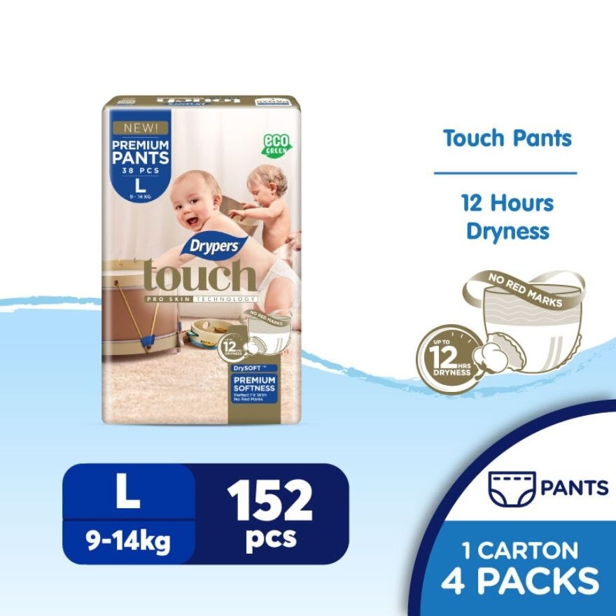 Touch Pants L 38s x4 Pack