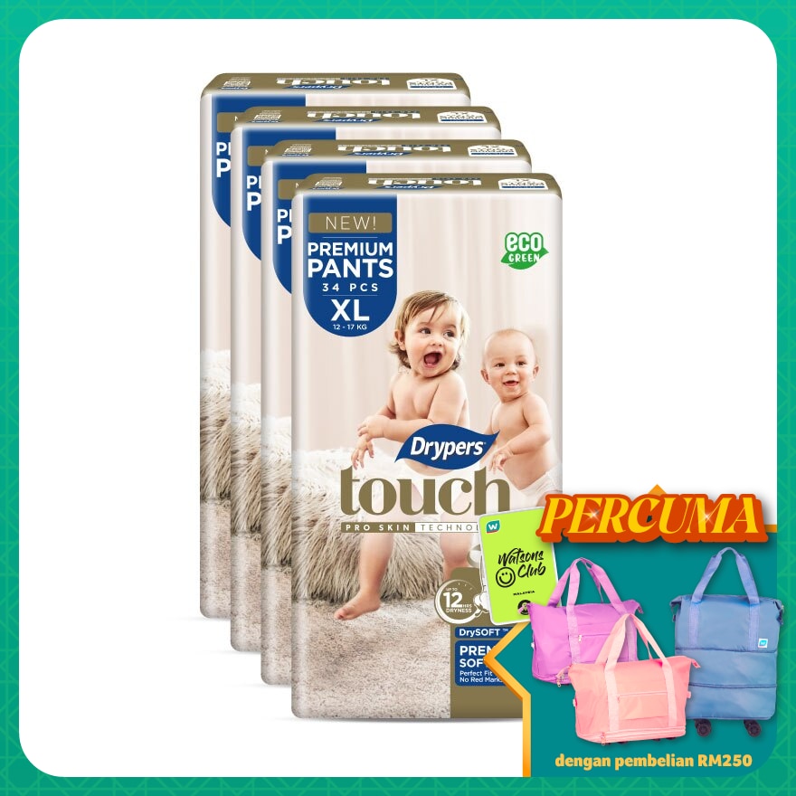 Touch Pants XL 34s x4 Pack