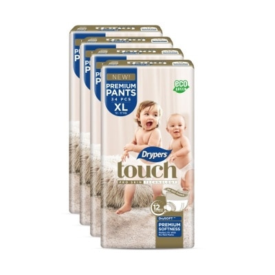 DRYPERS Touch Pants XL 34s  x4 Pack