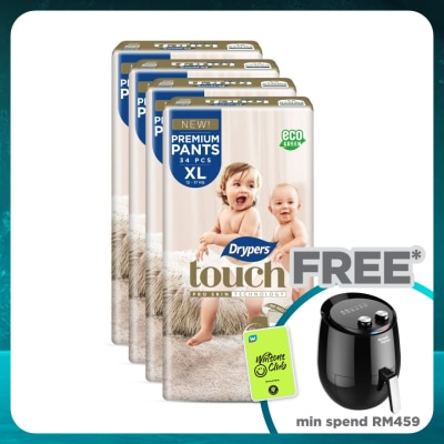 DRYPERS Touch Pants XL 34s  x4 Pack