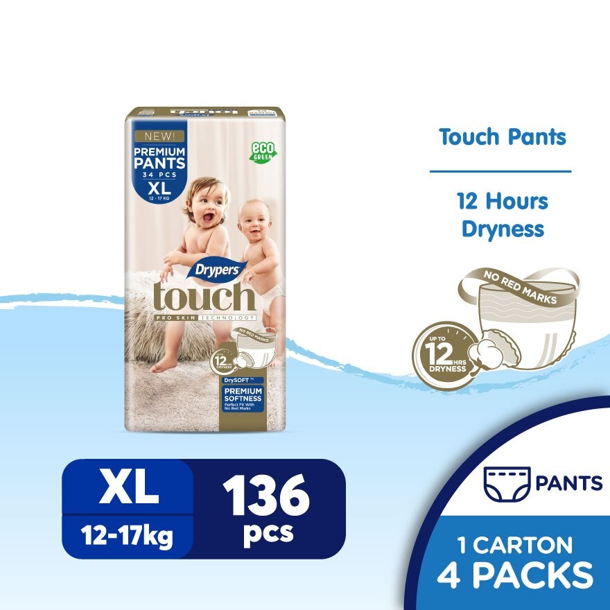 Touch Pants XL 34s x4 Pack