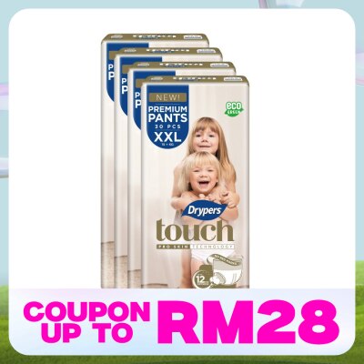 DRYPERS Touch Pants XXL 30s  x4 Pack