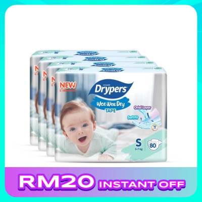 DRYPERS Wee Wee Dry Megapack S 80s x4