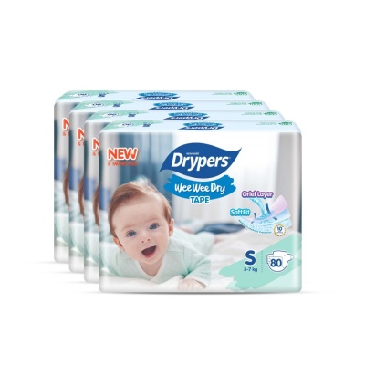 DRYPERS - Wee Wee Dry Megapack S 80s x4