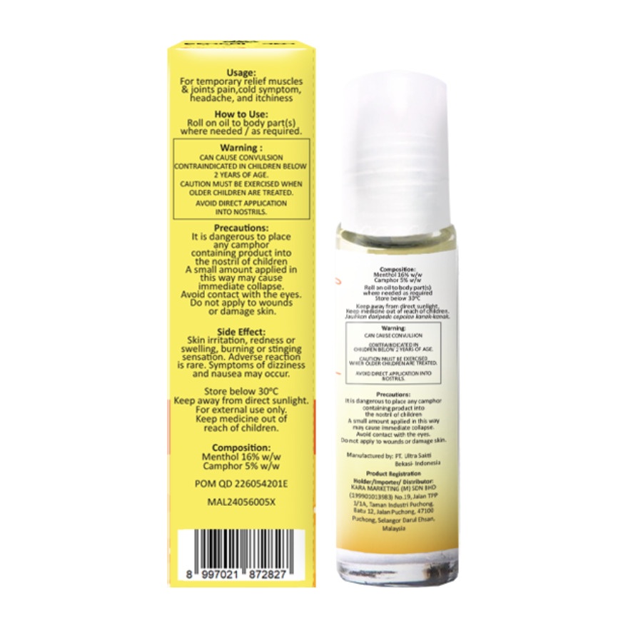 Roll-On Medicated Oil_Splash Fruity 10ml