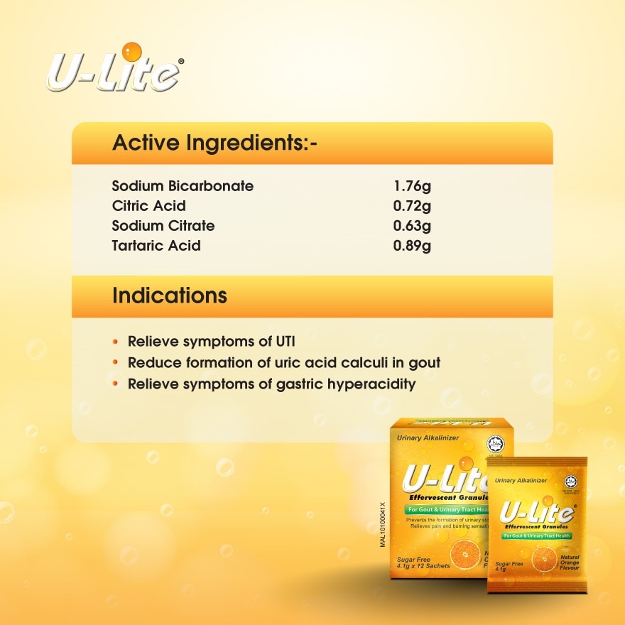 Effervescent Granules (Natural Orange Flavour) 12's